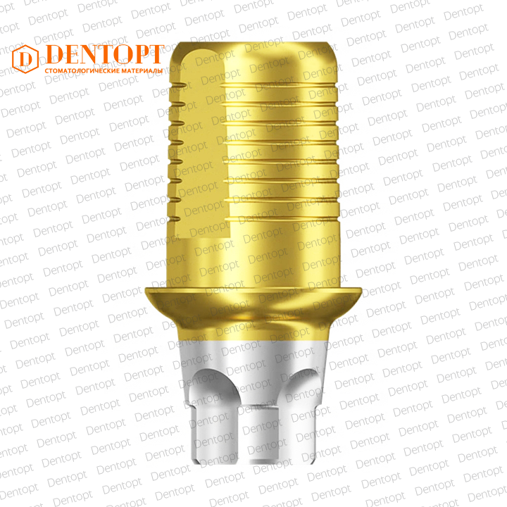 Титановое основание TiN Flat, совместимое с Mis C1 NP G/H=1.0, одиночка