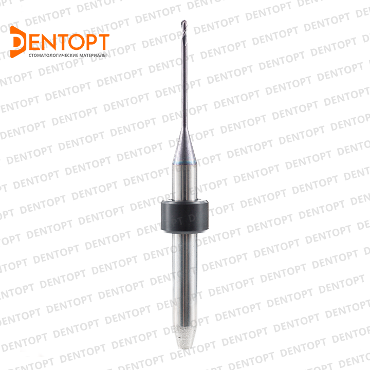 Зуботехническая фреза  D=1.0 mm (shank 4 mm - 50 mm) DLC по циркону для станков Up3d