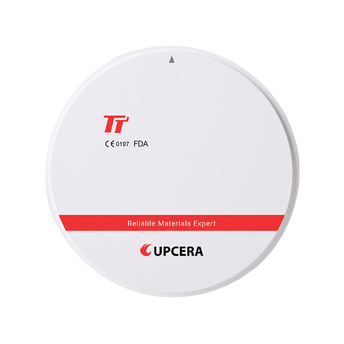Циркониевый диск UPCERA TT, D=98 H=10, цвет Белый