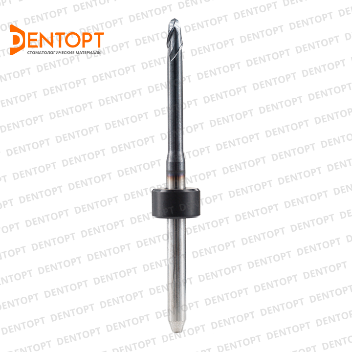 Зуботехническая фреза  D=2.5 mm (shank 3 mm - 48 mm) DLC по циркону для станков Imes-Icore
