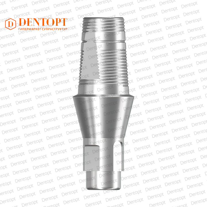 GeoMEDI титановое основание, совместимое с Straumann Bone Level RC 4.1/4.8 G/H=3, одиночка