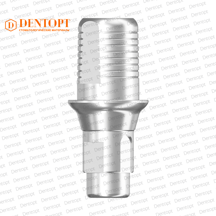 Титановое основание Flat, совместимое с Straumann Bone Level RC G/H=1.0, одиночка