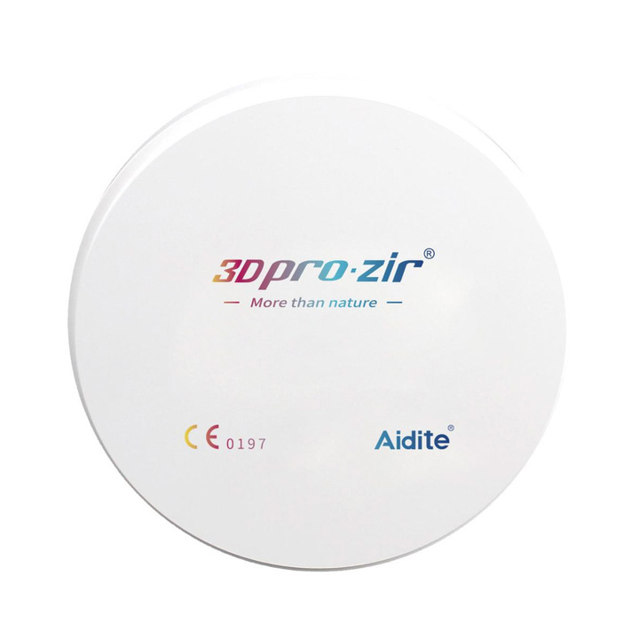 Циркониевый диск Aidite 3D Pro Multilayer, D=95 H=25, цвет Голливуд