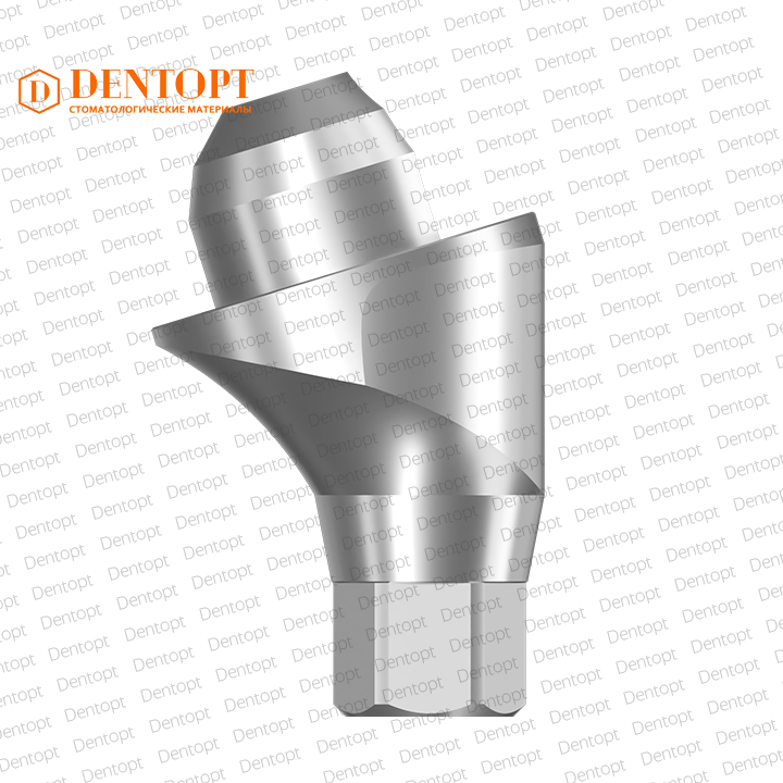 Абатмент угловой мультиюнит, совместимый с Osstem TS Mini Multi-Unit, G/H=3.0, угол=17°