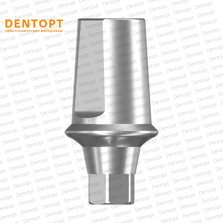 Абатмент прямой, совместимый с Osstem TS Mini G/H= 1.0,  D - 4,6 mm, H - 5,5 mm одиночка