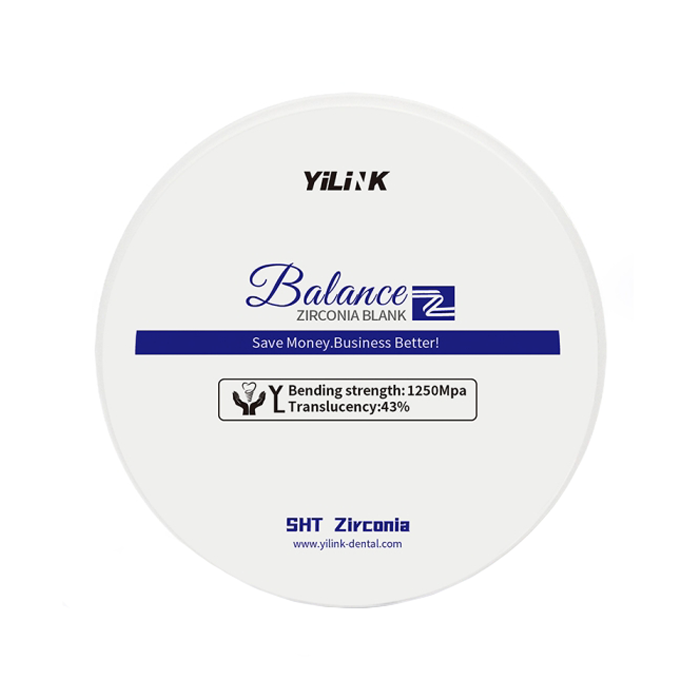 Циркониевый диск YILINK SHT, D=98 H=25, цвет Белый