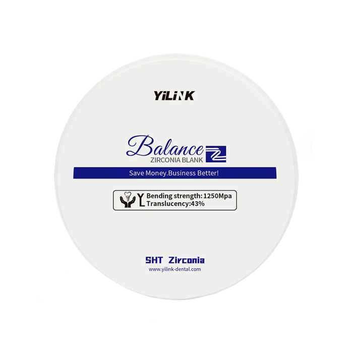 Циркониевый диск YILINK SHT, D=98 H=12, цвет Белый