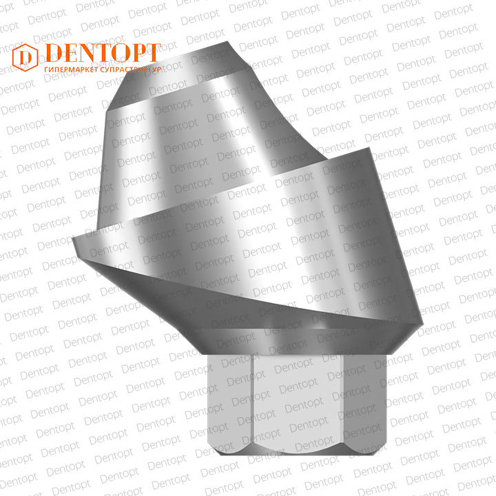 Абатмент угловой мультиюнит, совместимый с MIS Multi-Unit 3.75, G/H=2.5, угол=17°
