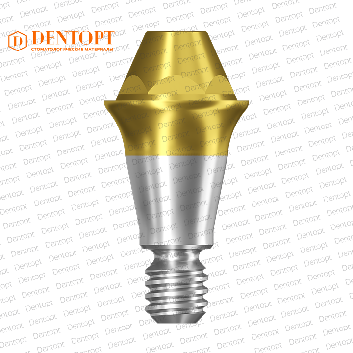 Абатмент прямой TiN мультиюнит, совместимый с Osstem TS Regular Multi-Unit G/H=2.0 D=4.8