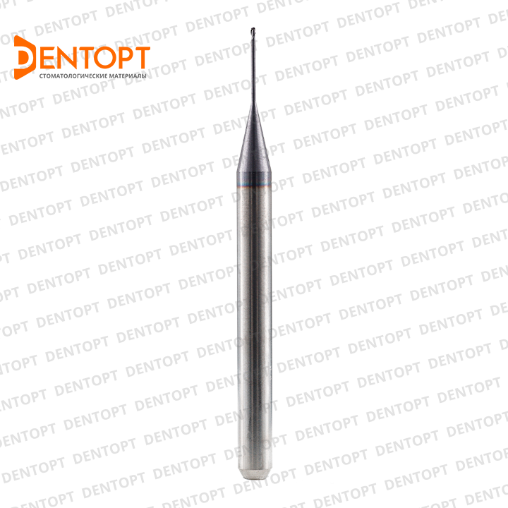 Зуботехническая фреза D=0.6 mm (shank 4 mm - 50 mm) DLC по циркону для станков Roland