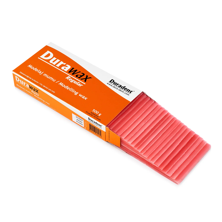 Воск базисный Duradent Durawax, пластины, 500 г, розовый