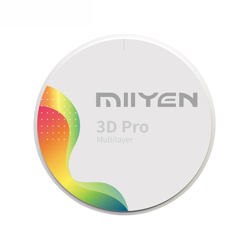 Циркониевый диск MIIYEN 3D Pro Multilayer, D=98 H=12, цвет A1