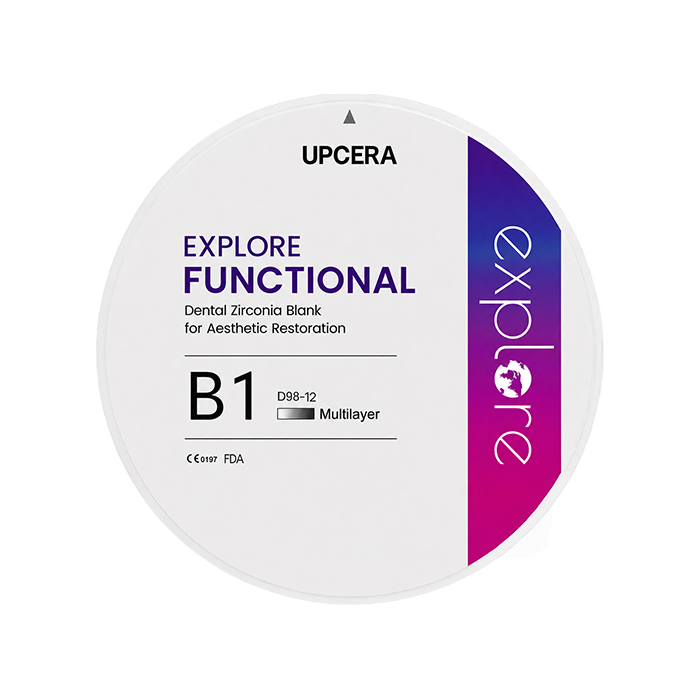 Циркониевый диск UPCERA Explore Functional 4D Multilayer, D=98 H=12, цвет B1