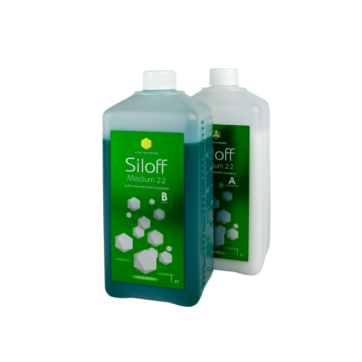 Siloff Medium 22H силикон для дублирования, зеленый