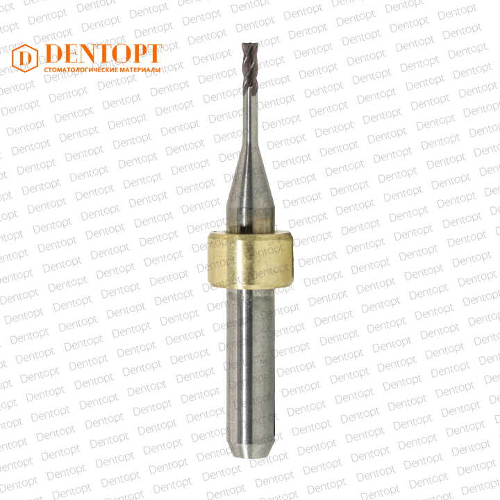 Зуботехническая фреза торцевая D=2.0 mm (shank 6 mm - 50 mm) по металлу для станков Imes-Icore