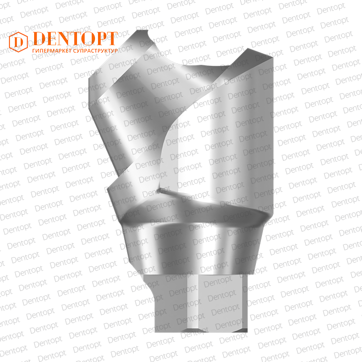 Абатмент угловой мультиюнит, совместимый с Nobel Active Multi-Unit RP, G/H=4.5, угол=45°
