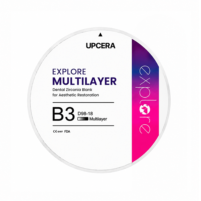 Циркониевый диск UPCERA Explore 4D Multilayer, D=98 H=18, цвет B3