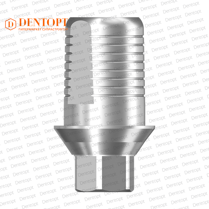 Титановое основание Flat, совместимое с BioHorizons 3.0 G/H=1.0, одиночка