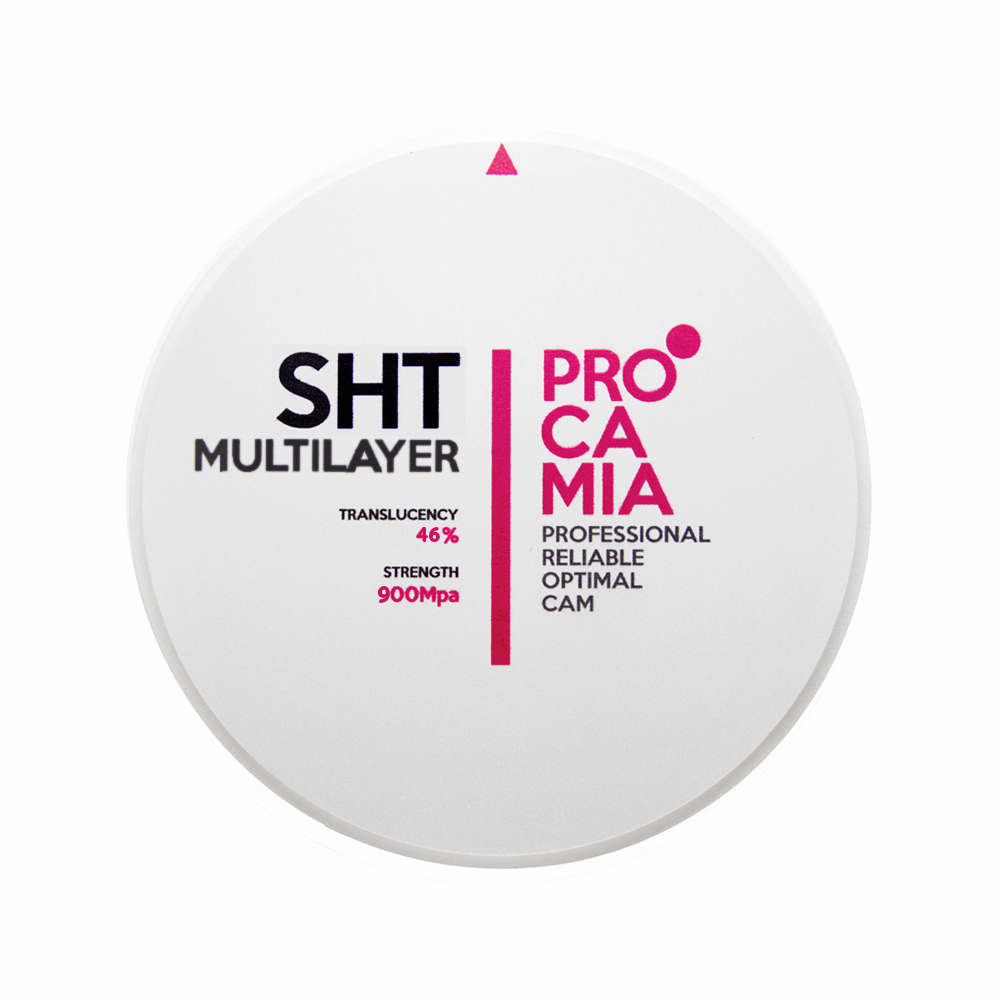 Циркониевый диск PROCAMIA SHT Multilayer, D=98 H=10, цвет B2