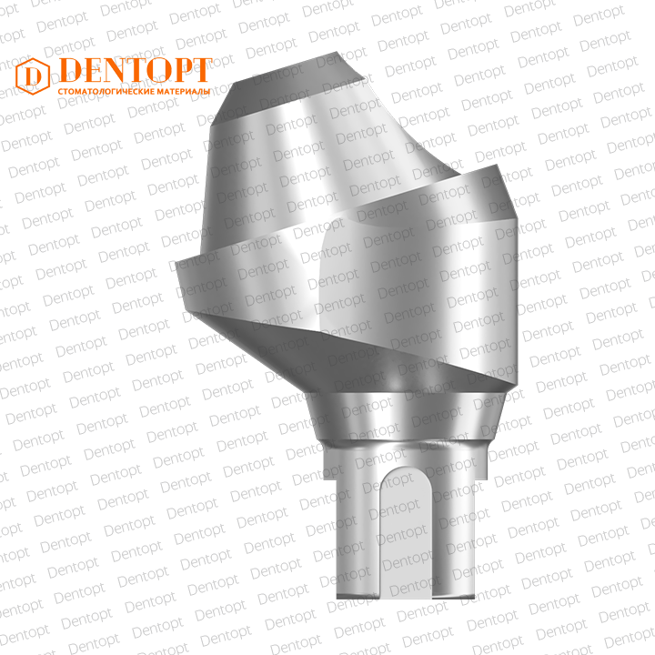 Абатмент угловой мультиюнит, совместимый с Straumann Bone Level Multi-Unit NC, G/H=3.5, угол=17°