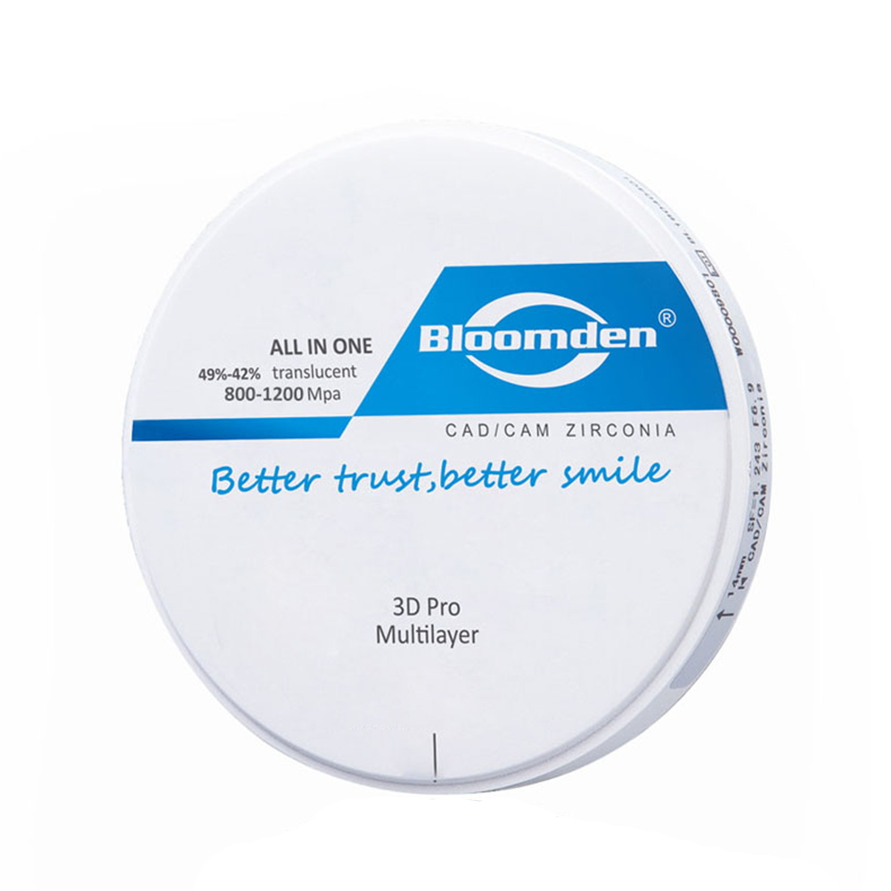 Циркониевый диск BLOOMDEN 3D Pro Multilayer, D=98 H=20, цвет A3